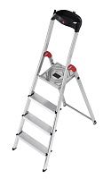 Стремянка 4 ступени Hailo L60 EasyClix 8160-407, алюминий Стремянка 4 ступени Hailo L60 EasyClix 8160-407, алюминий