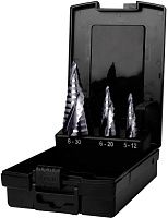 Набор ступенчатых сверл по металлу 5-12/6-20/8-30 мм, 3 шт HSS-G RUnaTEC, UltimateCUT FlowStep Ruko 101626PRO Набор ступенчатых сверл по металлу 5-12/6-20/8-30 мм, 3 шт HSS-G RUnaTEC, UltimateCUT FlowStep Ruko 101626PRO