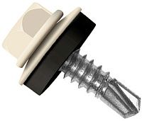 Саморез кровельный со сверлом 4,8х65 RAL 1015 светлая слоновая кость Саморез кровельный со сверлом 4,8х65 RAL 1015 светлая слоновая кость