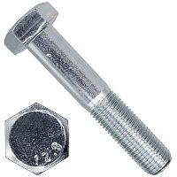 Болт шестигранный с неполной резьбой М14х70 DIN 931, класс прочности 12.9, оцинкованная сталь Болт шестигранный с неполной резьбой М14х70 DIN 931, класс прочности 12.9, оцинкованная сталь