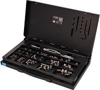 Набор для восстановления резьбы VC80 М5-М12 мм Volkel V-Coil 04080, 155 предметов, метрическая резьба Набор для восстановления резьбы VC80 М5-М12 мм Volkel V-Coil 04080, 155 предметов, метрическая резьба