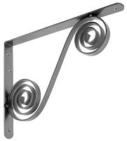 Кронштейн для полок фигурный 300х225 мм Домарт модель 5, без покрытия Кронштейн для полок фигурный 300х225 мм Домарт модель 5, без покрытия