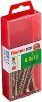 Саморез потай 6х70 мм Fischer FPF-SZ YZP 653979, неполная резьба, желтый цинк (10 шт) Саморез потай 6х70 мм Fischer FPF-SZ YZP 653979, неполная резьба, желтый цинк (10 шт)