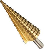 Сверло по металлу ступенчатое прямая канавка ц/х Bucovice (CzTool), сталь HSSE-TiN Сверло по металлу ступенчатое прямая канавка ц/х Bucovice (CzTool), сталь HSSE-TiN