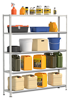 Стеллаж металлический до 100 кг, 5 полок Металл-завод СТФ 1535-2,0 2000х1500х300 мм Стеллаж металлический до 100 кг, 5 полок Металл-завод СТФ 1535-2,0 2000х1500х300 мм