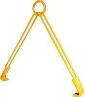 Захват для бочек горизонтальный торцевой г/п 0,5 т DM-500, сталь Захват для бочек горизонтальный торцевой г/п 0,5 т DM-500, сталь