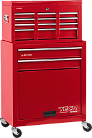 Тележка инструментальная с 2 полками + ящик с 7 полками Stayer Master 38909-K Тележка инструментальная с 2 полками + ящик с 7 полками Stayer Master 38909-K