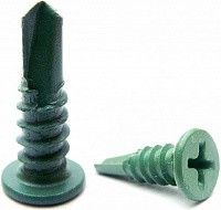 Саморез с буром и плоской головкой GFD 4,8х16 мм для профилей ЛСТК Саморез с буром и плоской головкой GFD 4,8х16 мм для профилей ЛСТК