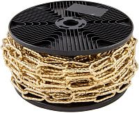 Цепь декоративная "Квадратная витая" 2,6 мм, бобина 20 м, золото Цепь декоративная "Квадратная витая" 2,6 мм, бобина 20 м, золото