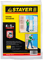 Пленка защитная укрывочная 4х5 м 12 мкм Standart Stayer 1225-15-05, полиэтилен Пленка защитная укрывочная 4х5 м 12 мкм Standart Stayer 1225-15-05, полиэтилен