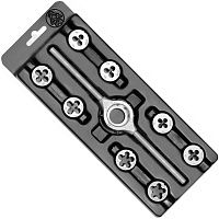 Набор резьбонарезной М3-М12 115CrV3 Bucovice 330129, 9 пр,  метрическая резьба Набор резьбонарезной М3-М12 115CrV3 Bucovice 330129, 9 пр,  метрическая резьба