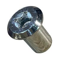 Гайка Эриксона с плоской головкой M6x12x13 мм PH2, оцинкованная сталь Гайка Эриксона с плоской головкой M6x12x13 мм PH2, оцинкованная сталь