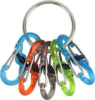Набор карабинов для ключей Nite Ize KeyRing Locker KRGP-11-R3, 5 шт Набор карабинов для ключей Nite Ize KeyRing Locker KRGP-11-R3, 5 шт