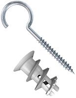 Дюбель для гипсокартона с круглым крюком GK RH Fischer 510662, нейлон, 5 шт в блистере Дюбель для гипсокартона с круглым крюком GK RH Fischer 510662, нейлон, 5 шт в блистере