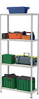 Стеллаж металлический до 100 кг, 4 полки Металл-завод СТФ 1244-2,5 2500х1200х400 мм Стеллаж металлический до 100 кг, 4 полки Металл-завод СТФ 1244-2,5 2500х1200х400 мм