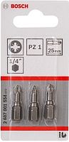 Набор крестовых бит PZ1 длина 25 мм Bosch 2607001554 Набор крестовых бит PZ1 длина 25 мм Bosch 2607001554