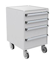 Тумба с выдвижными ящиками высота 700 мм 45/56, Treston 60649302, с защитой ESD, на колесах Тумба с выдвижными ящиками высота 700 мм 45/56, Treston 60649302, с защитой ESD, на колесах
