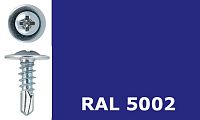 Саморез-клоп с буром 4,2х19 окрашенный, RAL 5002 (ультрамариново-синий) Саморез-клоп с буром 4,2х19 окрашенный, RAL 5002 (ультрамариново-синий)
