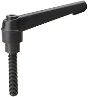 Ручка регулируемая со шпилькой 80*М10*16 мм U39, черный Ручка регулируемая со шпилькой 80*М10*16 мм U39, черный
