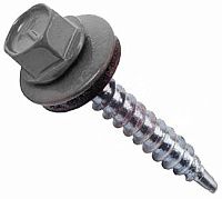 Саморез кровельный со сверлом 4,8х65 RR 23 темно-серый Саморез кровельный со сверлом 4,8х65 RR 23 темно-серый