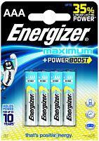 Батарейки Energizer Maximum LR03 BP4 Батарейки Energizer Maximum LR03 BP4