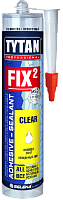 Клей-герметик 290 мл TYTAN Professional Fix² Clear 73914 прозрачный Клей-герметик 290 мл TYTAN Professional Fix² Clear 73914 прозрачный