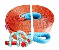 Динамический рывковый строп Tplus PRO "Secura" 5 м (28 т) + шаклы 2х4,75 т Динамический рывковый строп Tplus PRO "Secura" 5 м (28 т) + шаклы 2х4,75 т