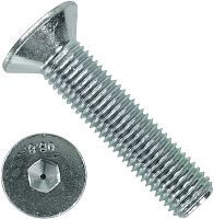 Винт потайной с внутренним шестигранником М14х100 DIN 7991 (ISO 10642), класс прочности 8.8, оцинкованная сталь Винт потайной с внутренним шестигранником М14х100 DIN 7991 (ISO 10642), класс прочности 8.8, оцинкованная сталь