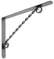 Кронштейн для полок фигурный 300х225 мм Домарт модель 1, без покрытия Кронштейн для полок фигурный 300х225 мм Домарт модель 1, без покрытия