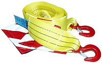 Буксировочный ремень Tplus на 8 т, 4 метра (крюк-крюк) с флажками Буксировочный ремень Tplus на 8 т, 4 метра (крюк-крюк) с флажками