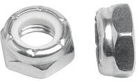 Гайка дюймовая #4-40 (0,11") UNC с нейлоновой вставкой DIN 985 (NTM series), нержавеющая сталь А2 Гайка дюймовая #4-40 (0,11") UNC с нейлоновой вставкой DIN 985 (NTM series), нержавеющая сталь А2