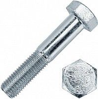 Болт шестигранный М5х16 мм DIN 931, класс прочности 8.8, оцинкованная сталь Болт шестигранный М5х16 мм DIN 931, класс прочности 8.8, оцинкованная сталь