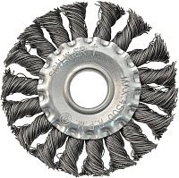Щетка для УШМ жгутовая плоская 100 мм Schwert 4001016, сталь Щетка для УШМ жгутовая плоская 100 мм Schwert 4001016, сталь