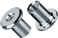 Гайка Эриксона с плоской головкой М8х11,5х17 мм SW5, оцинкованная сталь Гайка Эриксона с плоской головкой М8х11,5х17 мм SW5, оцинкованная сталь