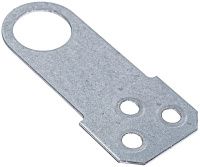 Проушина для навесного замка 70х30х1,2 мм PZP, оцинкованная сталь Проушина для навесного замка 70х30х1,2 мм PZP, оцинкованная сталь