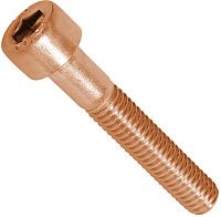 Винт (болт) дюймовый с цилиндрической головкой UNC 1/4-20 х 1/2 (12,7 мм) DIN 912, бронза (Silicon bronze) Винт (болт) дюймовый с цилиндрической головкой UNC 1/4-20 х 1/2 (12,7 мм) DIN 912, бронза (Silicon bronze)