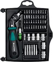 Отвертка реверсивная рычажная с насадками Kraftool Expert-55 25554-H55_z01, 55 предметов в кейсе Отвертка реверсивная рычажная с насадками Kraftool Expert-55 25554-H55_z01, 55 предметов в кейсе