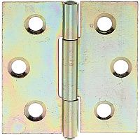 Петля дверная 51х51 мм Gah Alberts 345983, желтый цинк Петля дверная 51х51 мм Gah Alberts 345983, желтый цинк