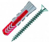 Дюбель 6х30 с шурупом Fischer DUOPOWER S 555106, нейлон Дюбель 6х30 с шурупом Fischer DUOPOWER S 555106, нейлон