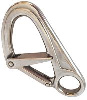 Карабин страховочный с двойной фиксацией 10 мм 8338, нержавеющая сталь А4 Карабин страховочный с двойной фиксацией 10 мм 8338, нержавеющая сталь А4
