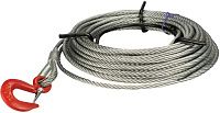 Канат с крюком тип 6x19w+IWR для лебёдки МТМ TOR, сталь Канат с крюком тип 6x19w+IWR для лебёдки МТМ TOR, сталь