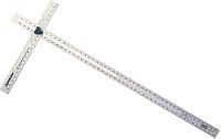 Дюймовый Т-образный угольник для раскроя гипсокартонных плит Swanson 48" AD124, алюминий Дюймовый Т-образный угольник для раскроя гипсокартонных плит Swanson 48" AD124, алюминий