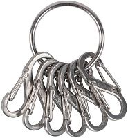 Набор карабинов для ключей Nite Ize KeyRing S-biner KRGS-11-R3, 6 шт, нержавеющая сталь Набор карабинов для ключей Nite Ize KeyRing S-biner KRGS-11-R3, 6 шт, нержавеющая сталь