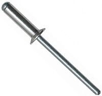 Заклепка вытяжная с потайным бортиком 120° 3,2х12 мм, алюминий/сталь Заклепка вытяжная с потайным бортиком 120° 3,2х12 мм, алюминий/сталь