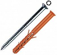 Дюбель фасадный Mungo MBR-ST 10х80 с шурупом T40 Дюбель фасадный Mungo MBR-ST 10х80 с шурупом T40