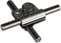 MV-клемма с 6-гранным винтом и пружинной шайбой, Rd=10 мм, вариант B DEHN 391559, нержавеющая сталь MV-клемма с 6-гранным винтом и пружинной шайбой, Rd=10 мм, вариант B DEHN 391559, нержавеющая сталь