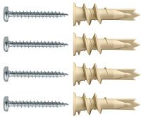 Крепление для гипсокартона с шурупом 4,5х35 Европартнер KM 1825 1 Крепление для гипсокартона с шурупом 4,5х35 Европартнер KM 1825 1