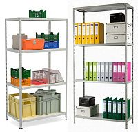 Стеллаж металлический до 100 кг, 4 полки Металл-завод СТФЛ 1064 Стеллаж металлический до 100 кг, 4 полки Металл-завод СТФЛ 1064