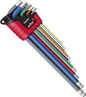 Набор имбусовых ключей сферических HEX 1,5-10 мм в блистере ErgoStar Wiha UV 41483, 9 предметов Набор имбусовых ключей сферических HEX 1,5-10 мм в блистере ErgoStar Wiha UV 41483, 9 предметов