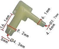 Автомобильный соединитель трубок 1086 Автомобильный соединитель трубок 1086